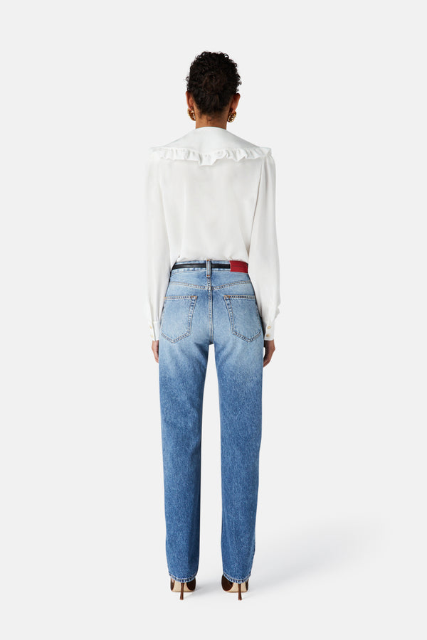Alessandra Rich DENIM SLIM FIT PANTS