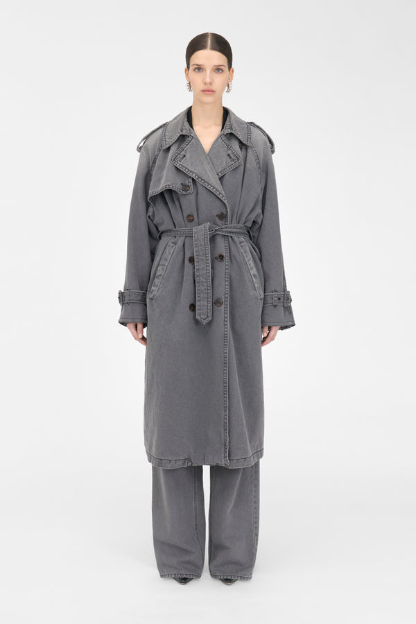 Alessandra Rich DENIM TRENCH