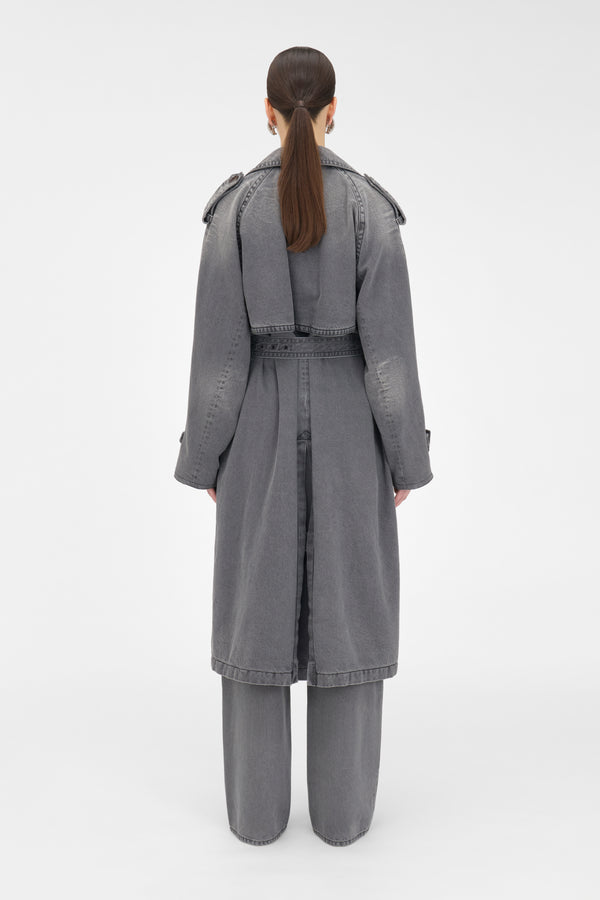 Alessandra Rich DENIM TRENCH