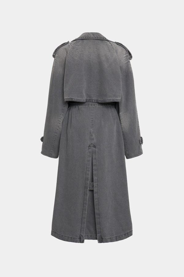 alessandra rich DENIM TRENCH