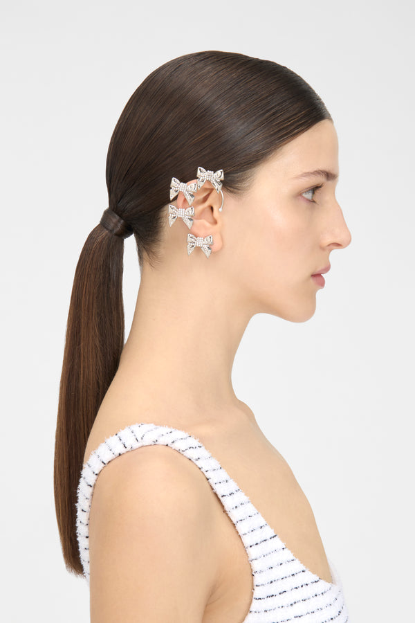 Alessandra Rich EARCUFF WITH BOWS RIGHT