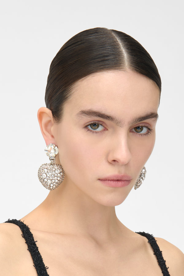 Alessandra Rich EARRINGS WITH HEART