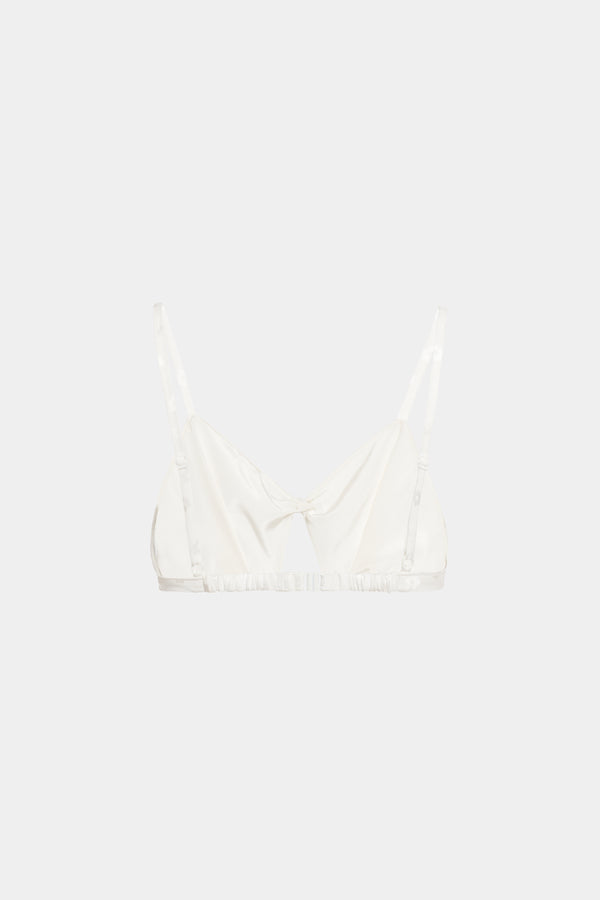 Alessandra Rich FLOWERS JACQUARD BRA