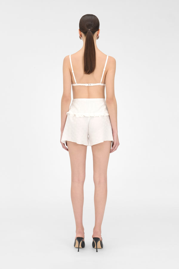 Alessandra Rich FLOWERS JACQUARD SHORTS