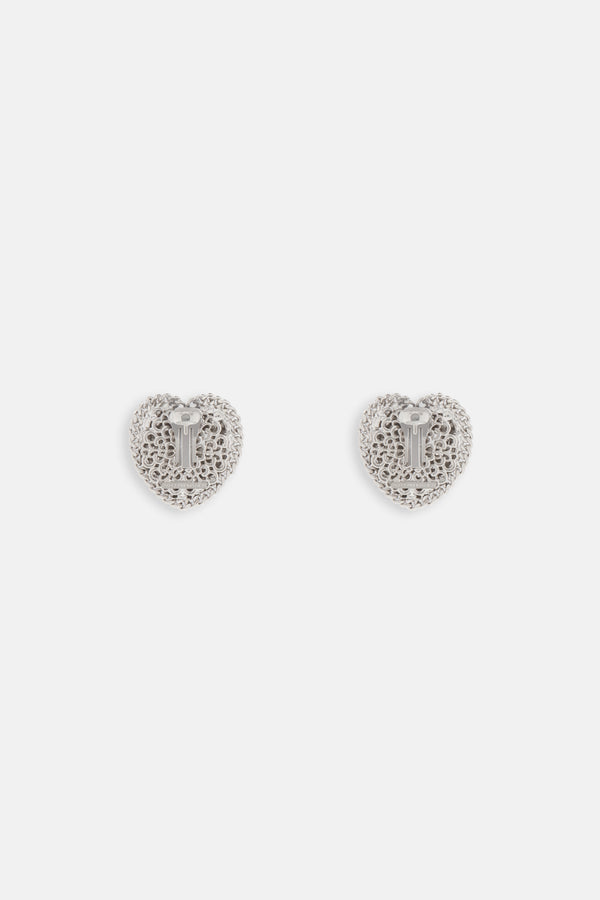 Alessandra Rich HEART EARRINGS