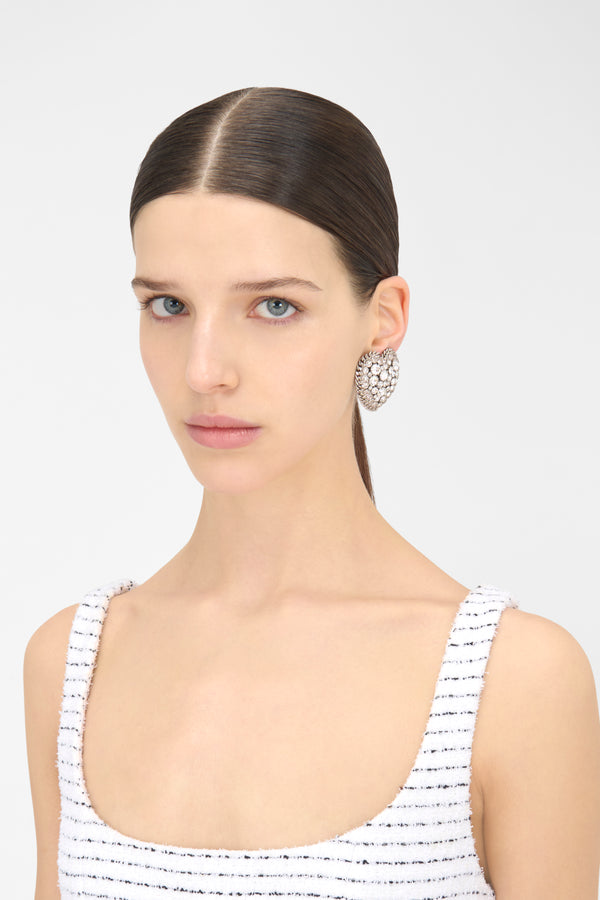 Alessandra Rich HEART EARRINGS