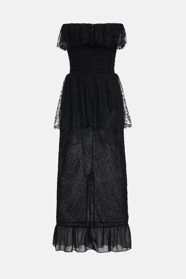 alessandra rich LACE BUSTIER DRESS