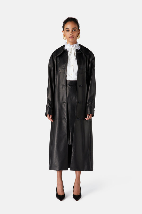 Alessandra Rich LEATHER COAT