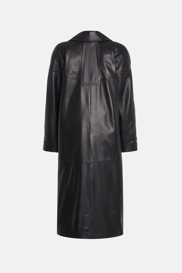 alessandra rich LEATHER COAT