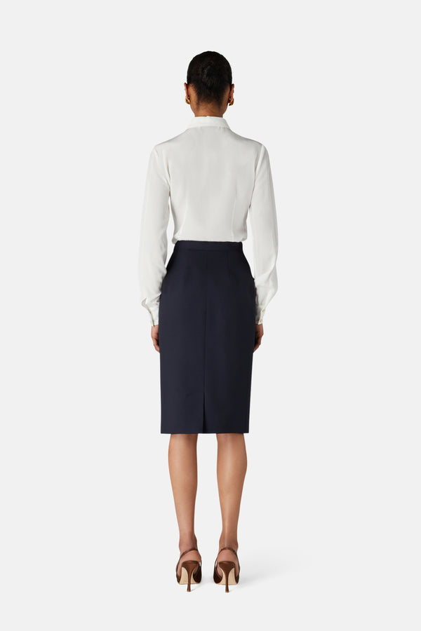 Alessandra Rich LIGHT WOOL SKIRT