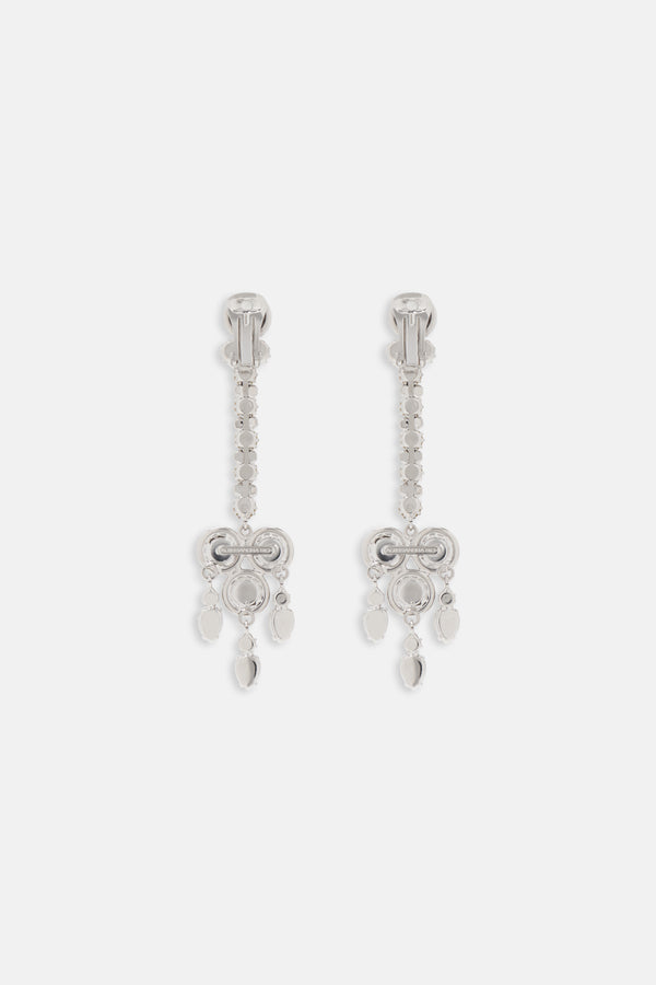 Alessandra Rich LONG EARRINGS WITH EMBELLISHMENT