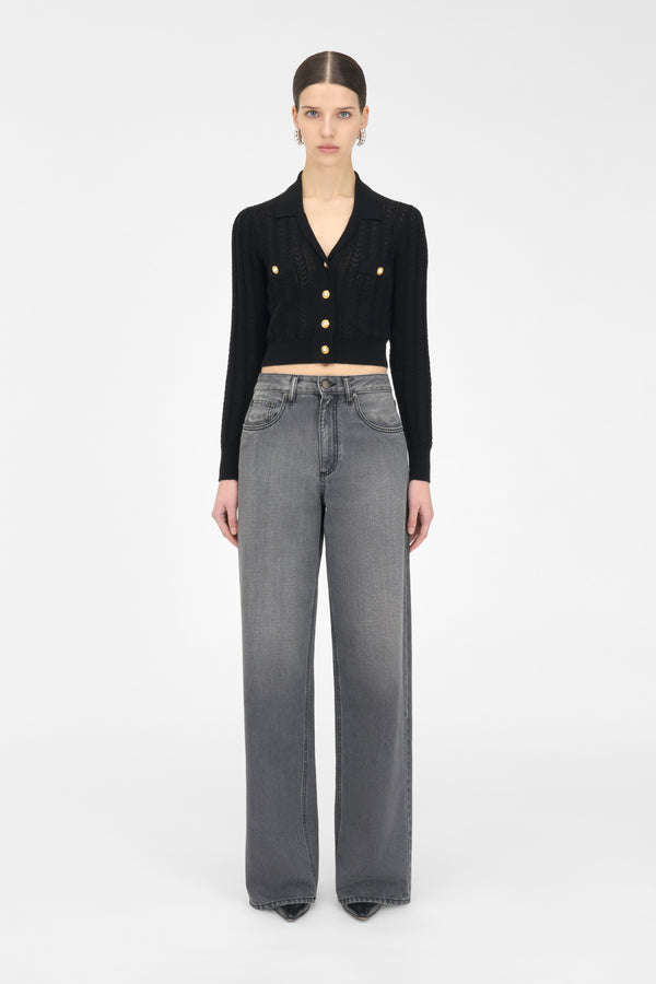 Alessandra Rich LOW WAIST JEANS