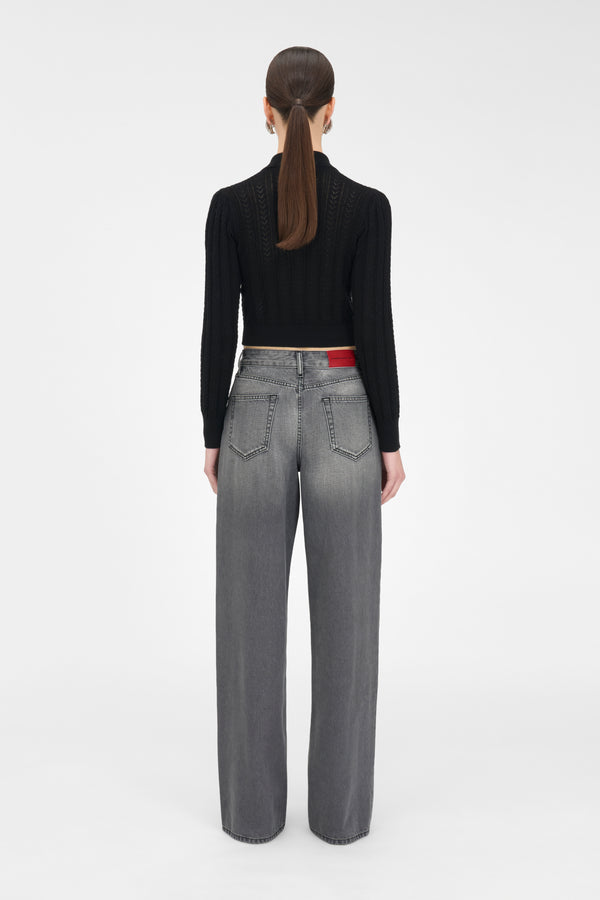 Alessandra Rich LOW WAIST JEANS