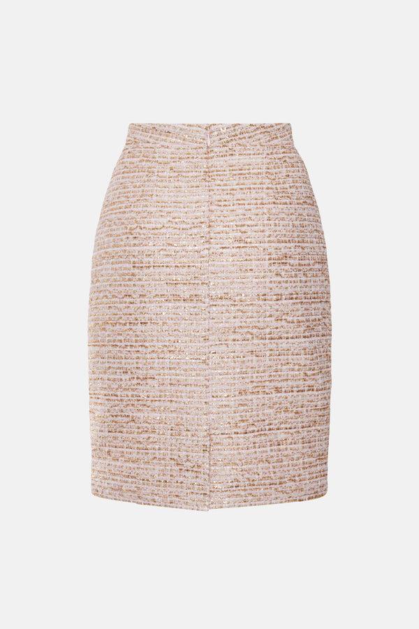 Alessandra Rich LUREX TWEED SKIRT