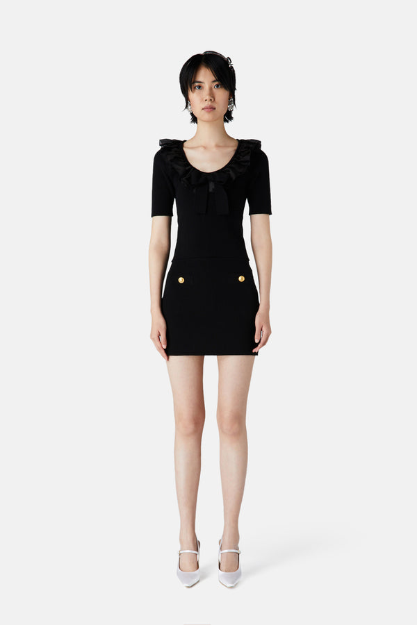 Alessandra Rich MERINO MINI SKIRT