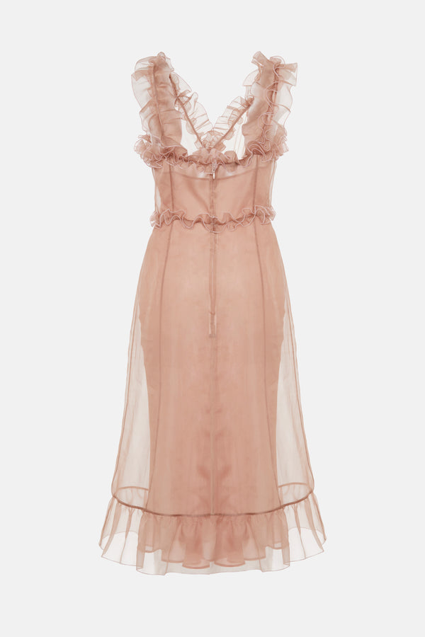 Alessandra Rich ORGANZA SLIP DRESS