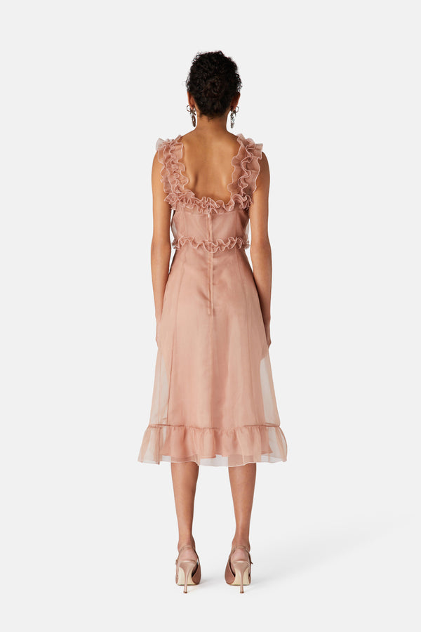 Alessandra Rich ORGANZA SLIP DRESS