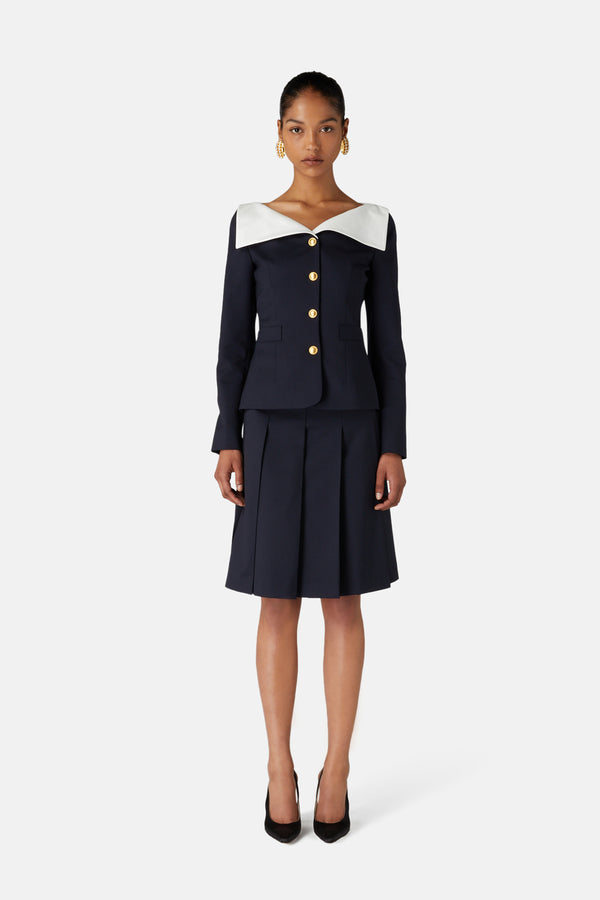 Alessandra Rich PLEATED SKIRT