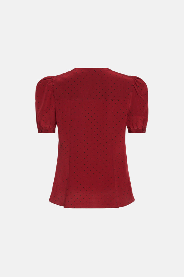 Alessandra Rich POLKA DOT BLOUSE
