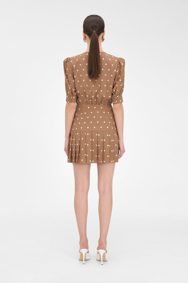 Alessandra Rich POLKA DOT MINI DRESS