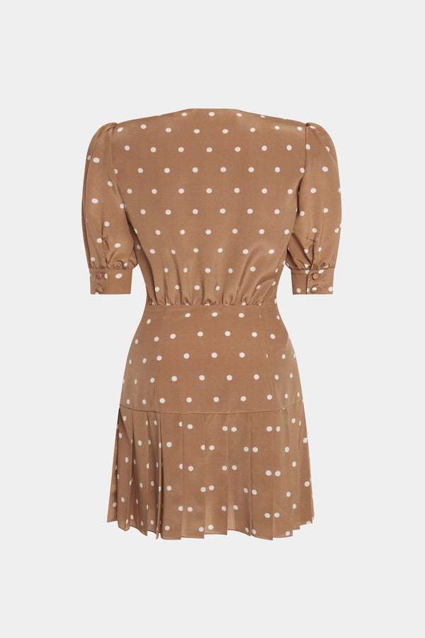 alessandra rich POLKA DOT MINI DRESS