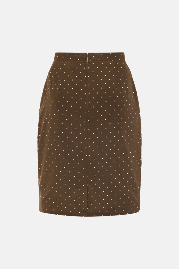 alessandra rich POLKA DOT SKIRT