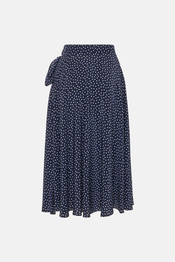 Alessandra Rich POLKA DOT WRAP SKIRT