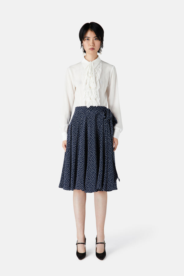 Alessandra Rich POLKA DOT WRAP SKIRT