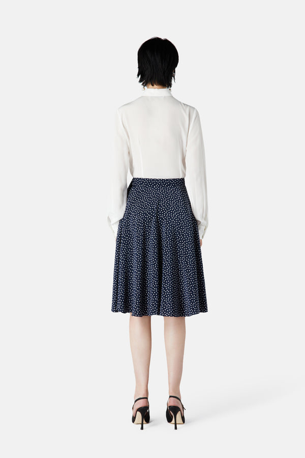 Alessandra Rich POLKA DOT WRAP SKIRT