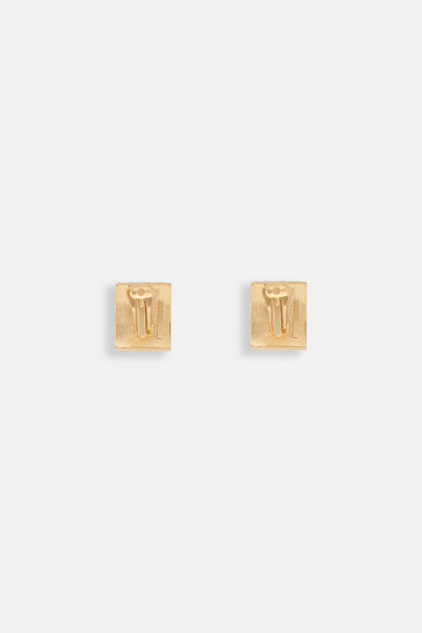 alessandra rich RECTANGLE EARRINGS