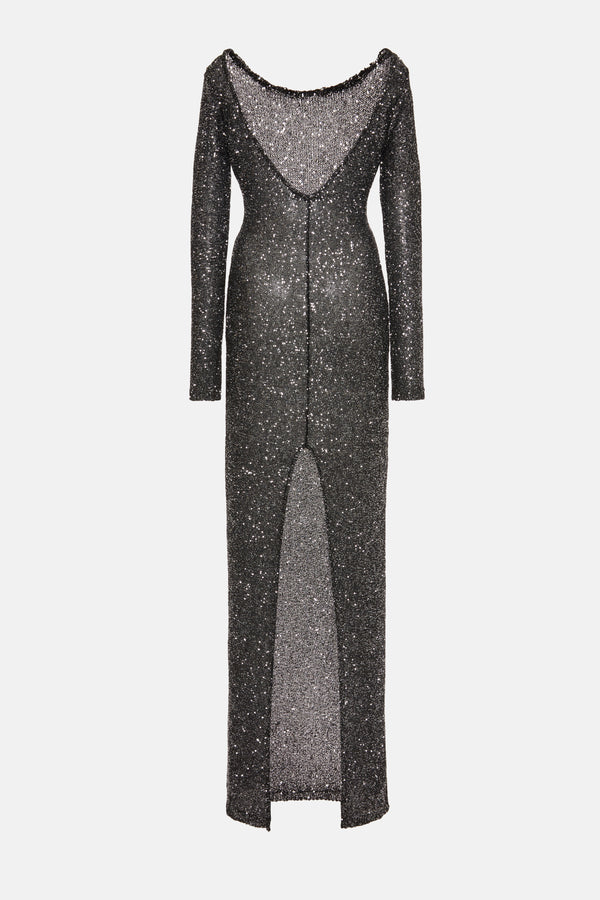 Alessandra Rich SEQUIN LONG DRESS