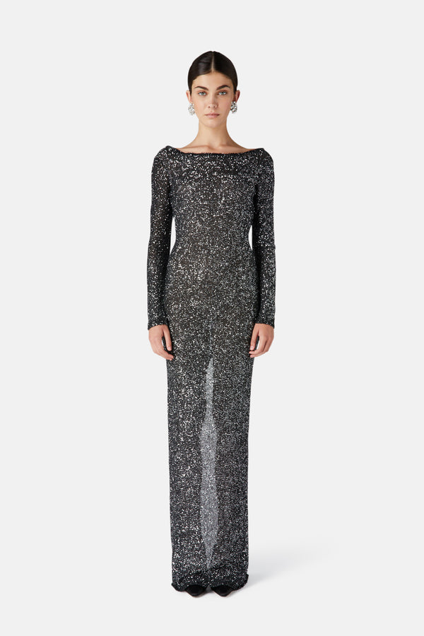 Alessandra Rich SEQUIN LONG DRESS
