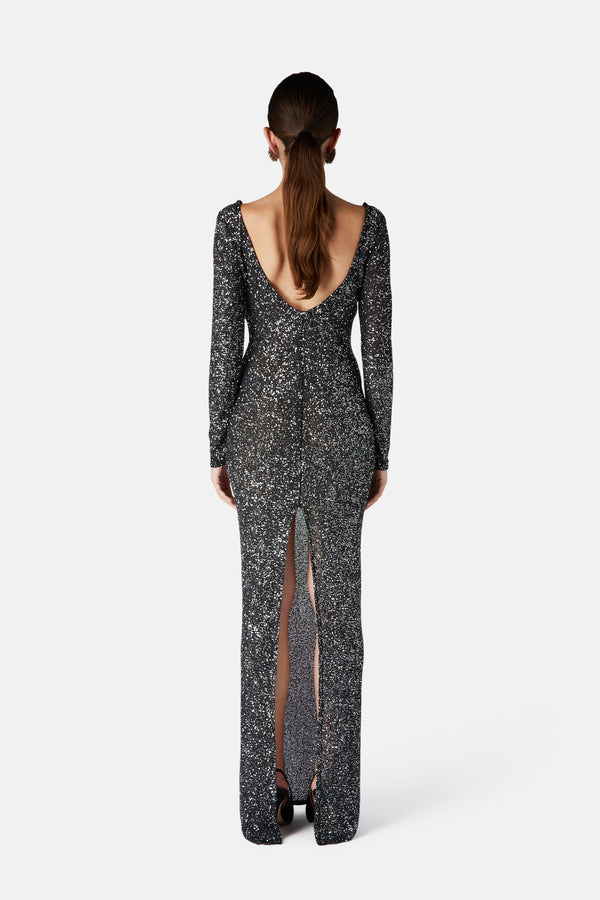 Alessandra Rich SEQUIN LONG DRESS
