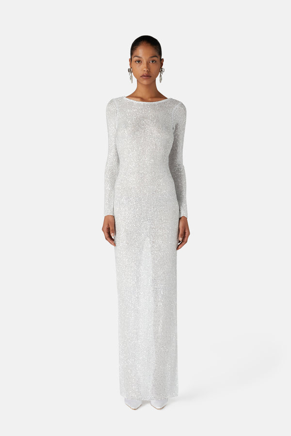 Alessandra Rich SEQUIN LONG DRESS