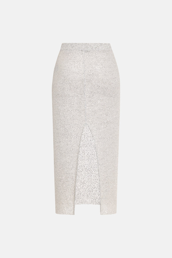 Alessandra Rich SEQUIN LONG SKIRT