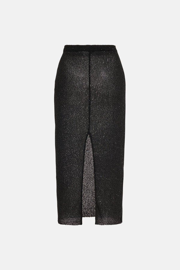 Alessandra Rich SEQUIN LONG SKIRT