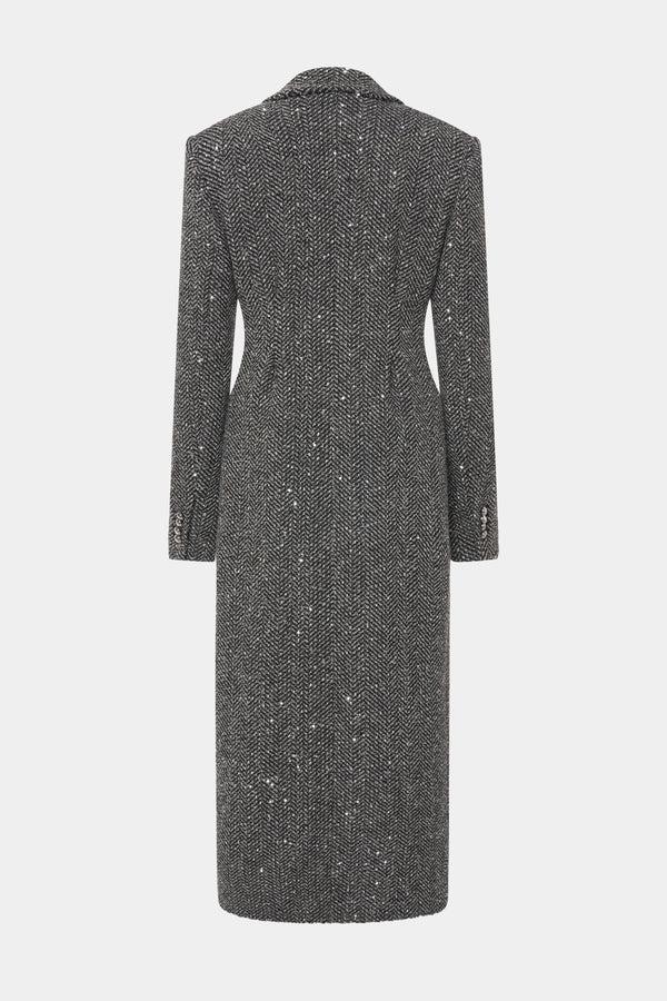 Alessandra Rich SEQUIN TWEED COAT