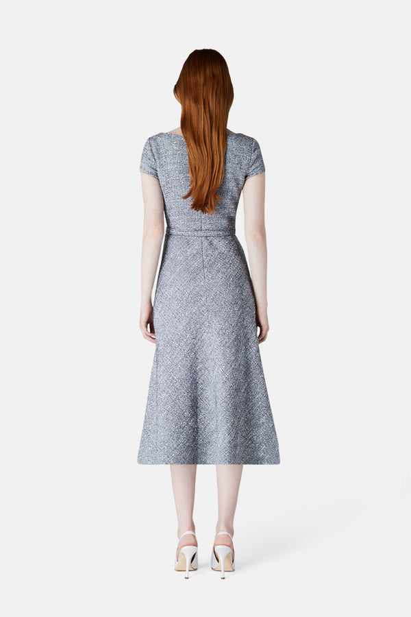 Alessandra Rich SEQUIN TWEED DRESS