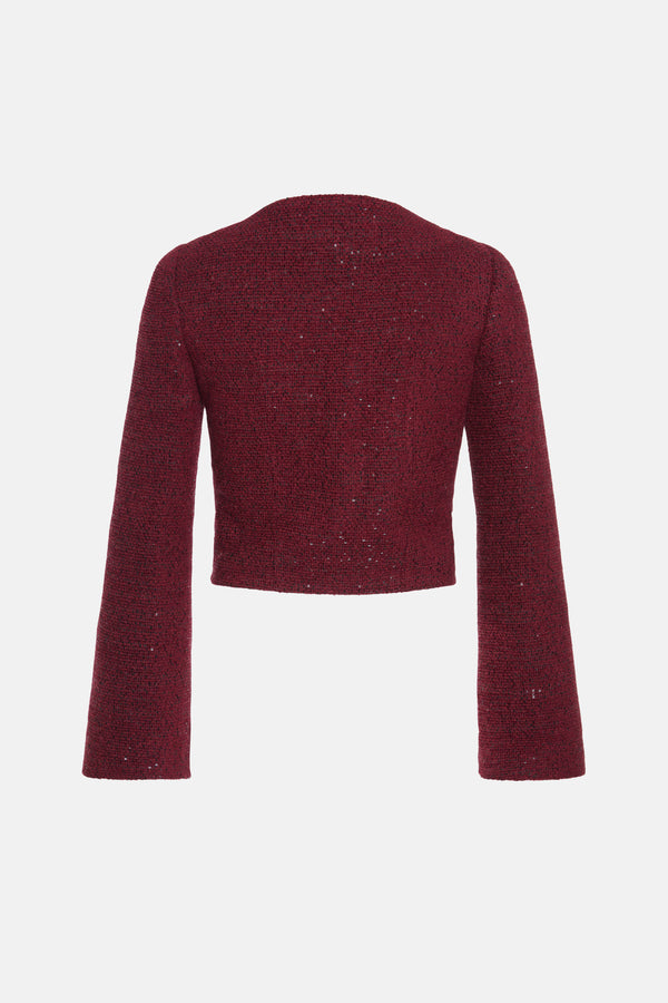 Alessandra Rich SEQUIN TWEED JACKET