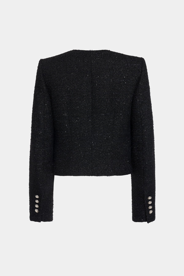 alessandra rich SEQUIN TWEED JACKET
