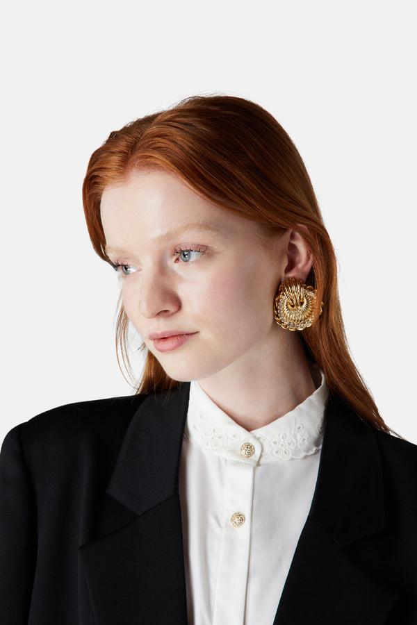 Alessandra Rich SHELL EARRINGS