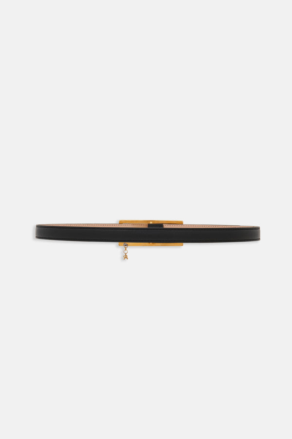 alessandra rich SLIM LEATHER BELT