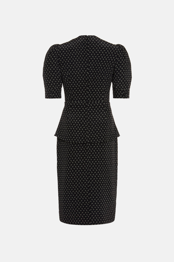 alessandra rich SMALL FLOWER PRINT DRESS