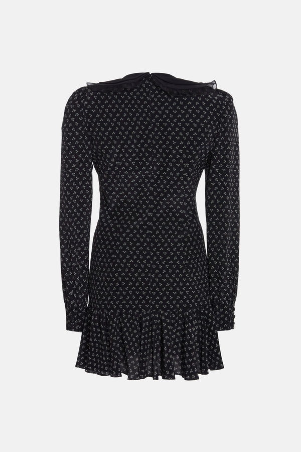 alessandra rich SMALL FLOWER PRINT MINI DRESS