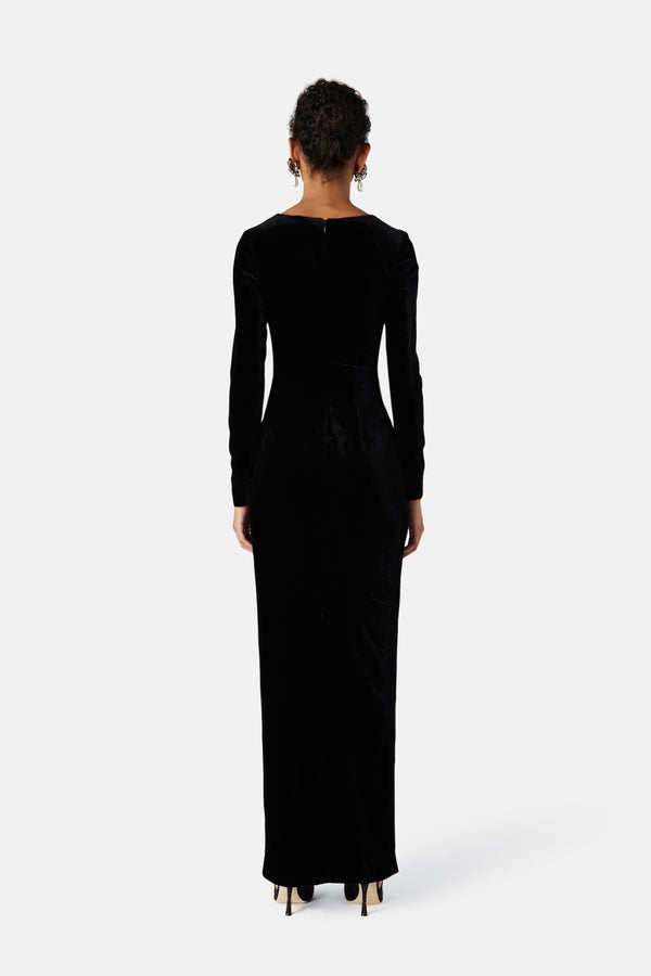 Alessandra Rich STRETCH VELVET DRESS