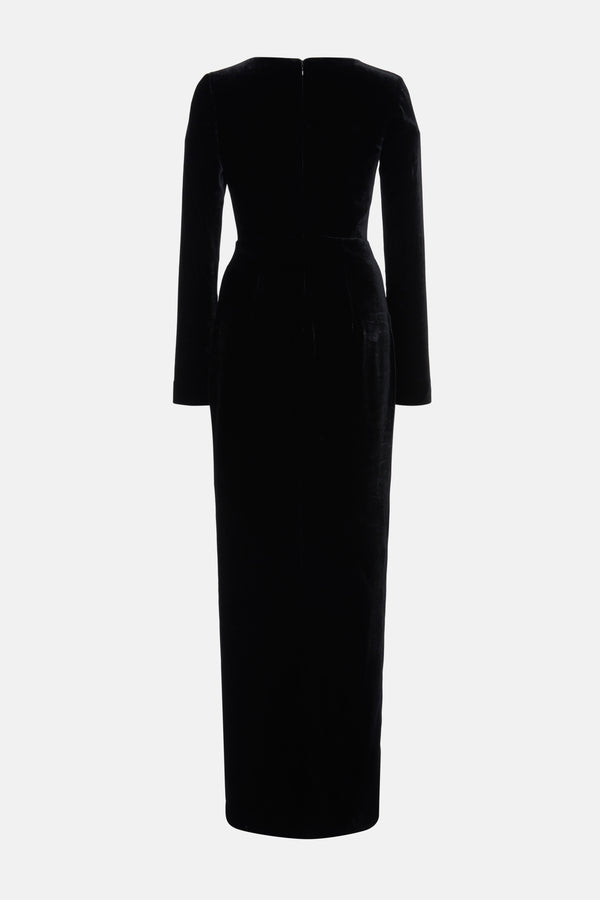 alessandra rich STRETCH VELVET DRESS