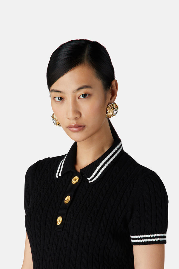 Alessandra Rich TORCHON EARRINGS