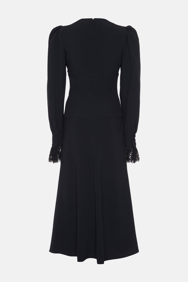 alessandra rich V-NECK DRESS