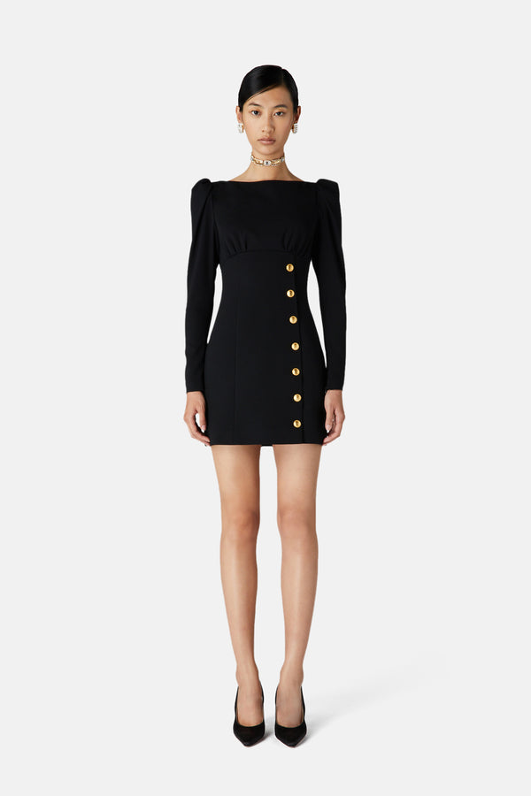 Alessandra Rich WOOL CREPE MINI DRESS