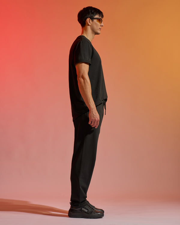 Alessandro Dell´acqua ADA Coordinates Print Track Pants Black